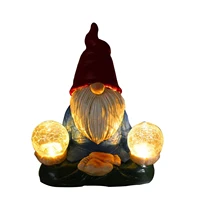 solar garden gnome decorations funny resin figurines naughty zen glowing naughty sculpture statue outdoor yard lawn decor