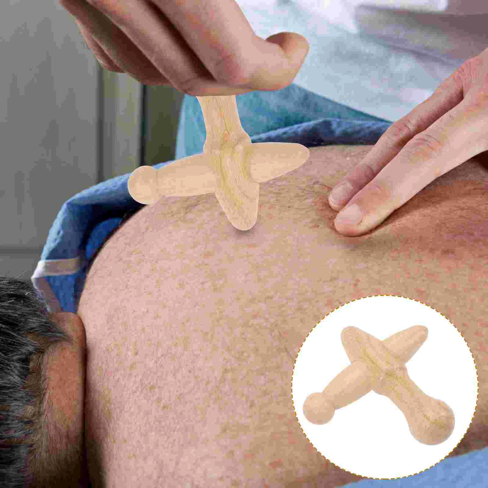 

Foot Massager Wood Rod Acupuncture Point Pressure Tool Face Tools Wooden Skin Care Massaging Stick Reflexology