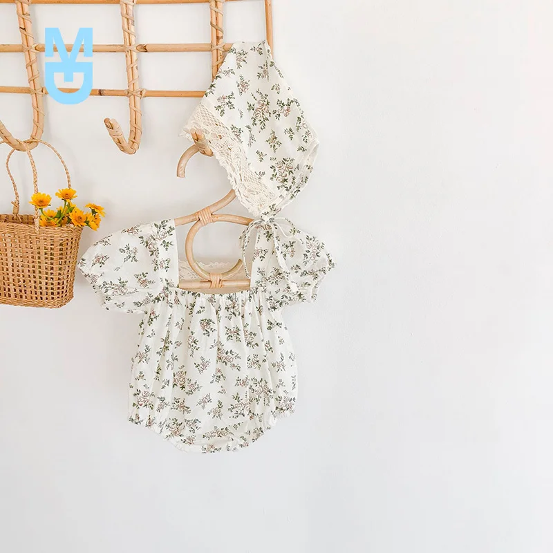 

New Autumn baby bodysuits infant girls clothes backless baby girls jumpsuits lace decoration toddler girls one piece