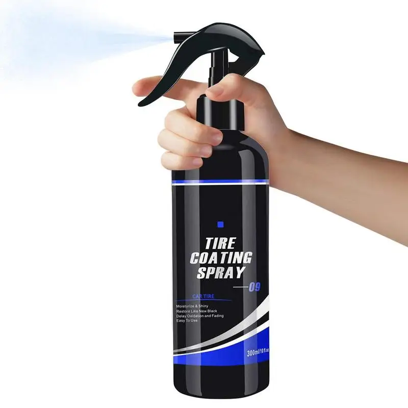 

Tyre Gloss 300ml Tire Coating Spray Hydrophobic Sealant Wax For Car Wheel Auto Care Re-black Shine Tire Refurbishing Agent