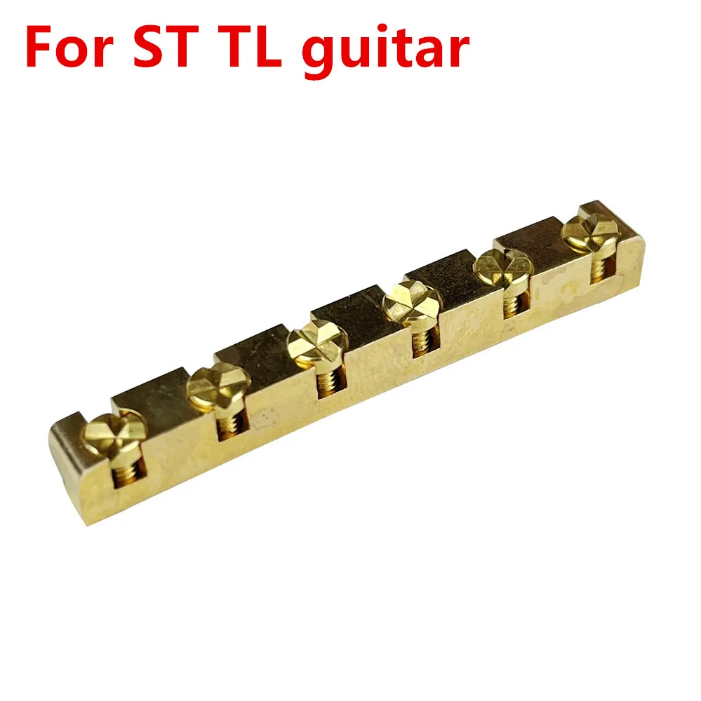 

1 Piece Electric Guitar Brass Height Adjustable Nut For Strat ST Tele TL Les Paul LP SG Style Guitar 42MM/43MM