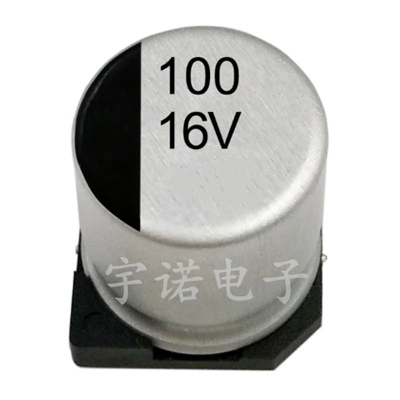 

10piece 16v100uf Aluminum Electrolytic Capacitor 6.3*5.4mm SMD High-quality Good Quality Patch 100uf 16v Size：6.3x5.4（MM）