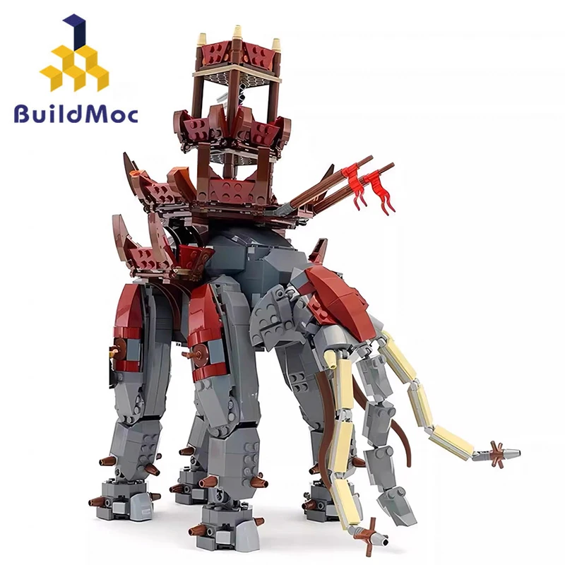 Фото Buildmoc кольца из фильма олифан слон MOC Набор строительных блоков наборы игрушки для детей подарки игрушки 1063 шт. кирпичи №1