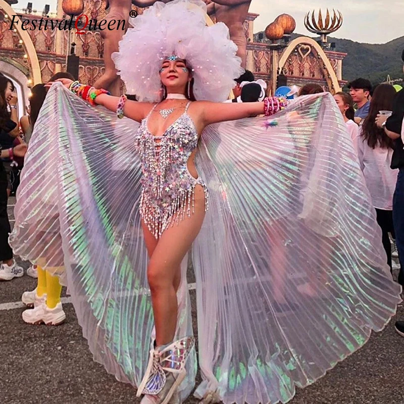 

Крылья бабочки блестящие прозрачные с регулируемыми палочками, 360 градусов