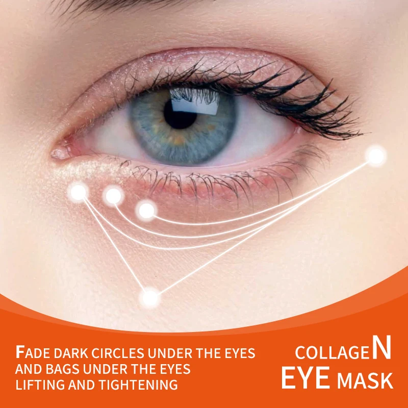 Коллагеновая растворимая маска для зоны глаз витаминные патчи Гиалуроновая