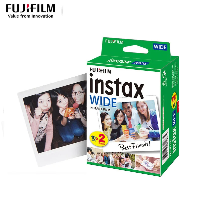 Фотобумага Fujifilm instax, широкая фотобумага, фотобумага, 5-дюймовая широкоугольная пленка, двойной пакет, Широкоформатная,