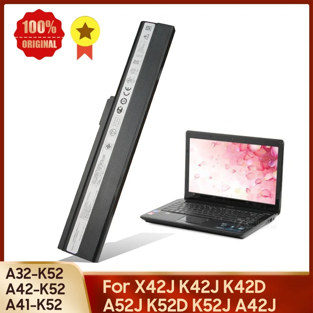 Новая сменная батарея A42-K52 A41-K52 A32-K52 для ASUS X42J K52D K42D K42J A42J A52J K52J 70-NXM1B2200Z