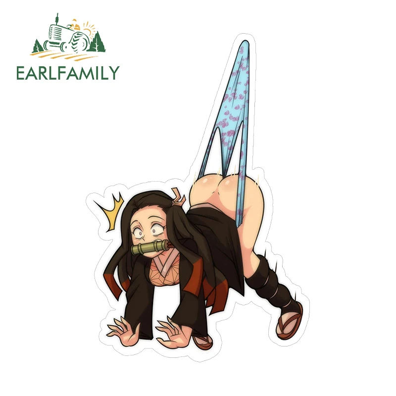 EARLFAMILY 13 см X 8 9 для Nezuko сексуальные автомобильные наклейки водонепроницаемые с