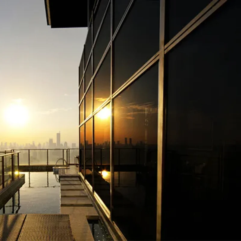 Черная Оконная Пленка Непрозрачная 100% Стекло Для Конфиденциальности