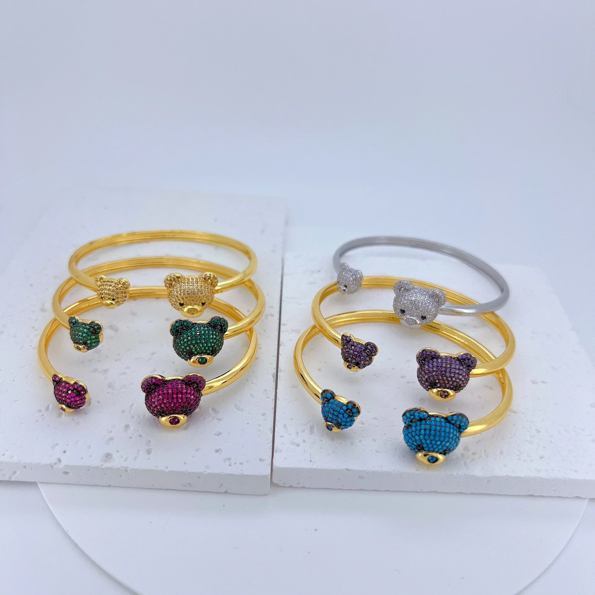 Высококачественный европейский роскошный браслет с микроинкрустацией из