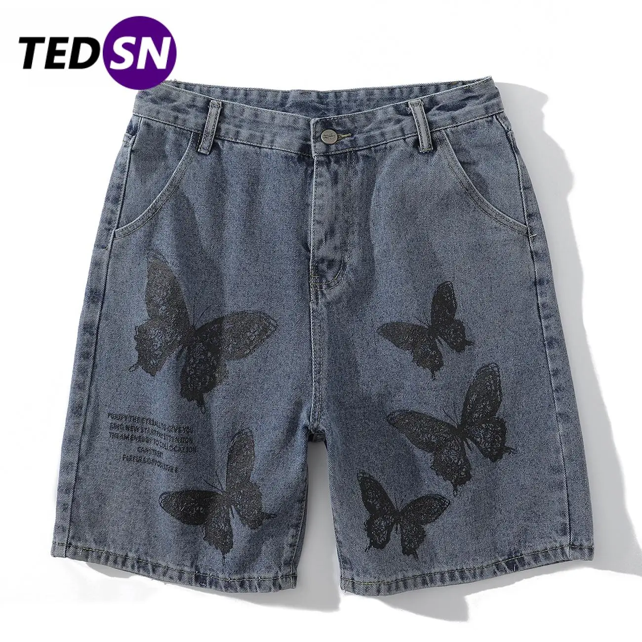 

Butterfly Print Hip Hop Men Shorts Streetwear Harajuku Joggers Sweatpants 2020 Summer Cotton Fashion Casual Pants