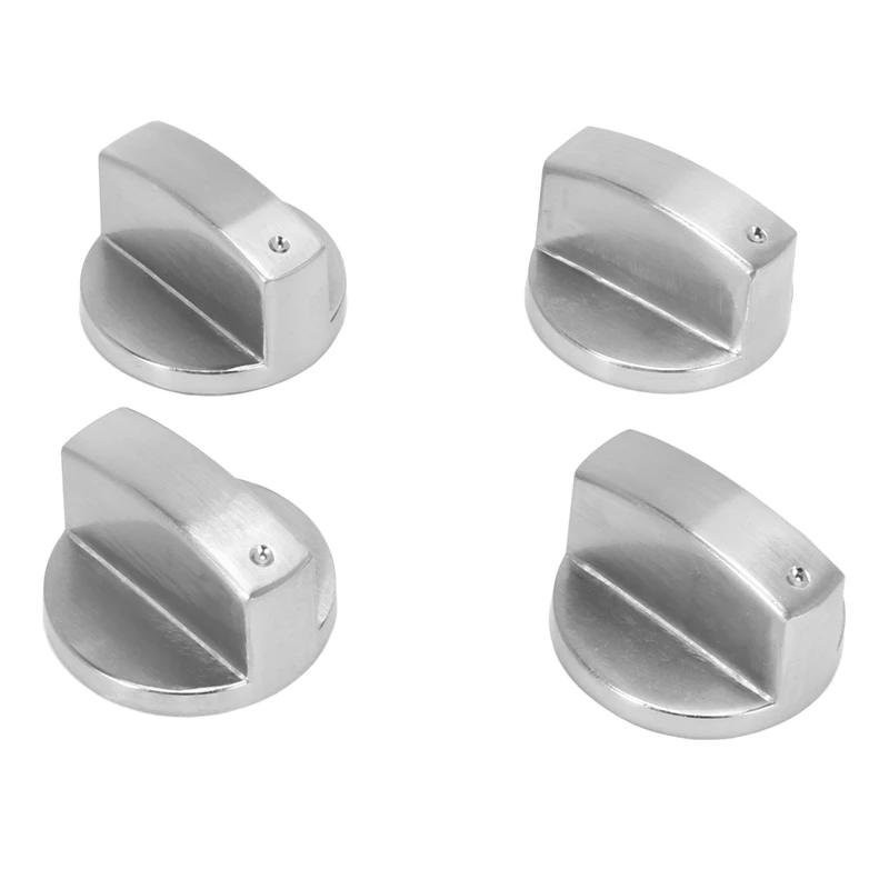 

Stoves Cooker Knobs,Oven Knob(4pcs),6mm Universal Silver Gas Stove Control Knobs Adaptors Oven Rotary Switch Cooking Surface Con