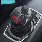 Автомобильное зарядное устройство KUULAA с FM-передатчиком, Bluetooth, mp3-плеером, USB-зарядным устройством для автомобилей, адаптер для TF-карты, автомобильный комплект, 3,4 А, двойное быстрое зарядное устройство для