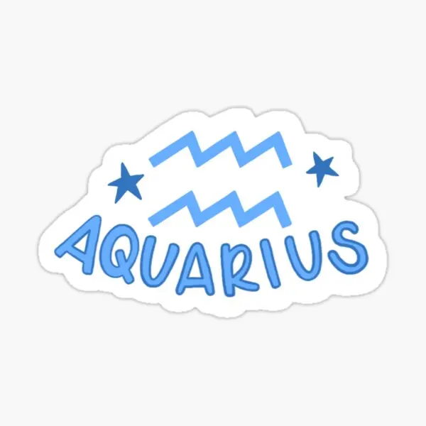 

Aquarius 5PCS Car Stickers for Funny Cartoon Motorcycle Cute Bumper Anime Background Living Room Water Bottles Stickers Laptop