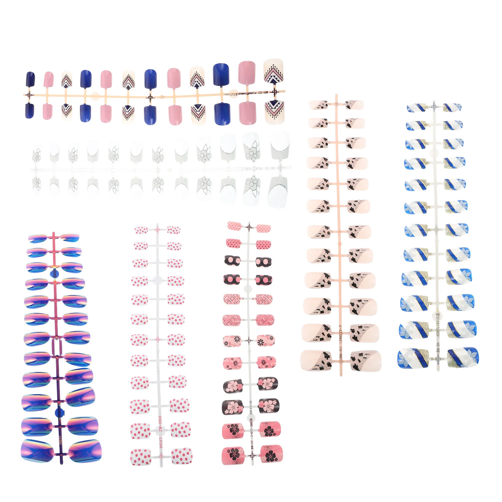 

144pcs Manicure Flat Artificial Nail Tips Nail Nail Decals