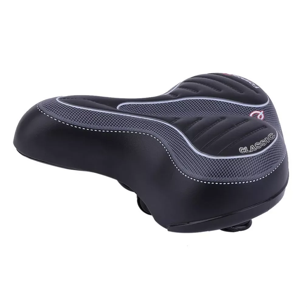 

Comfortable Wide Big Bum Bike Bicycle Gel Cruiser Extra Sporty Soft Pad Saddle Seat Suitable For Any Type Of Bike
