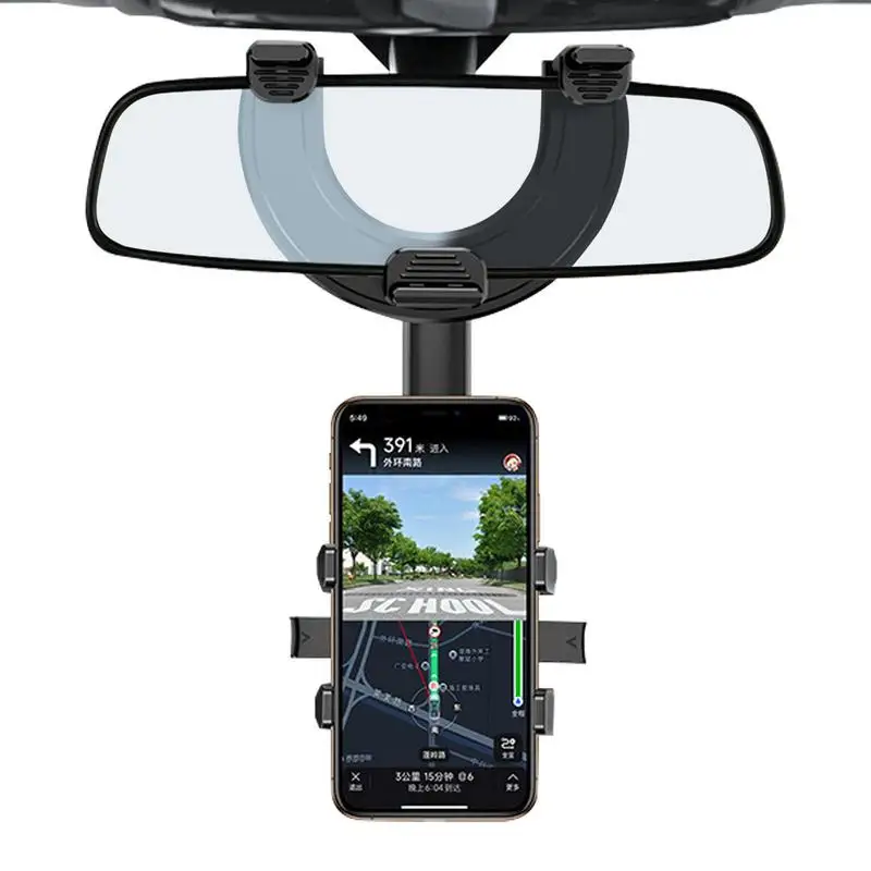 

Автомобильный держатель для телефона, держатель смартфона для автомобильного зеркала заднего вида, выдвижная подставка для телефона, держатель сотового телефона с поворотом на 360 градусов