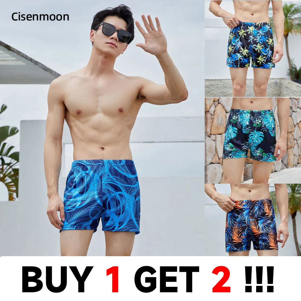 Hot Sale Men's Swimming Trunks Swimsuit Cofortable Swimwear Men Quick-drying Breathable Swimming Suit Male Sexy Beach Shorts