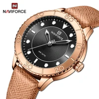 naviforce top brand watches women business luminous genuine leather waterproof luxury quartz wrist watch female relogio feminino