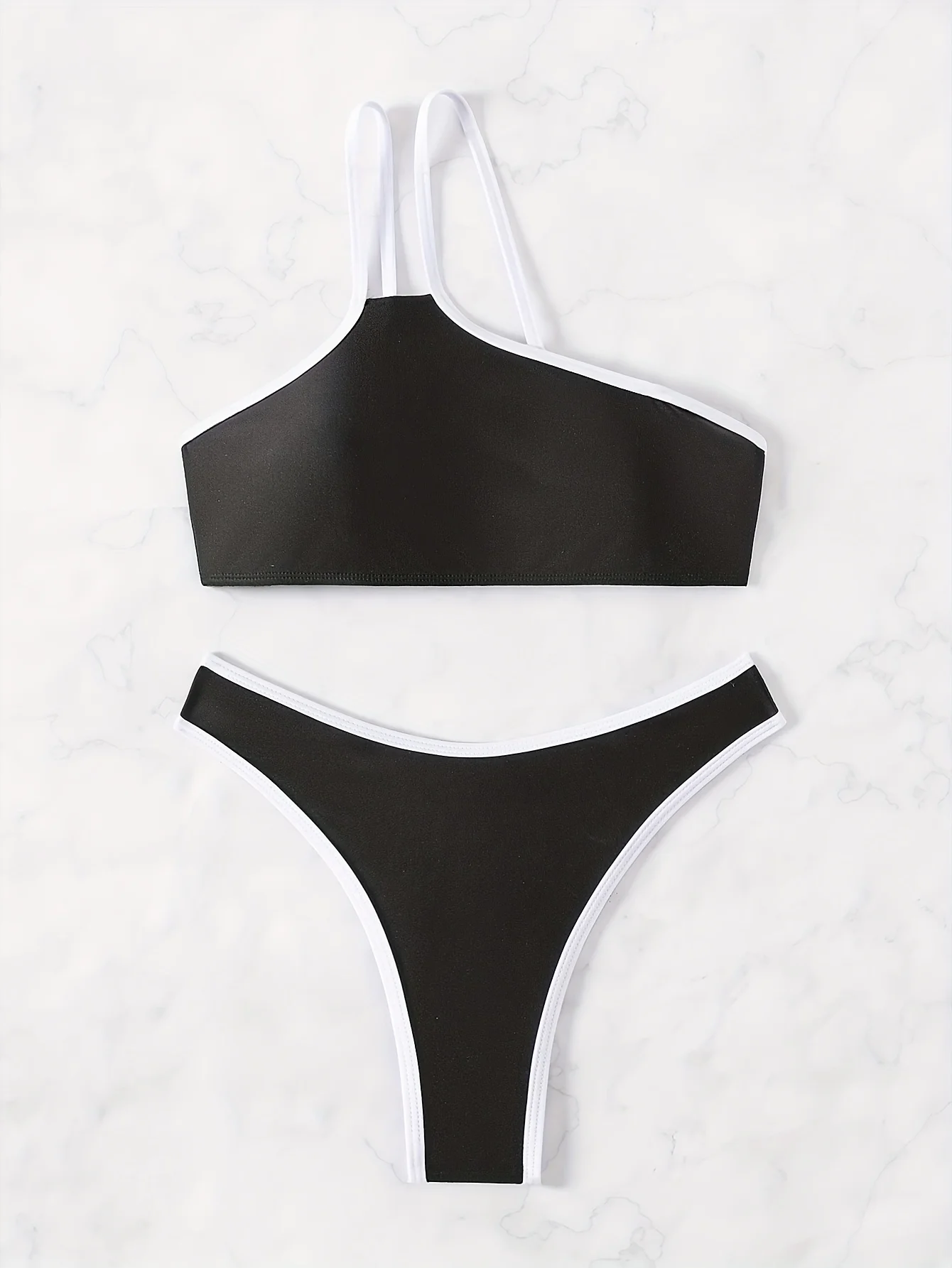 Пикантный комплект бикини ZTVitality на одно плечо Новое поступление 2024 бюстгальтер с