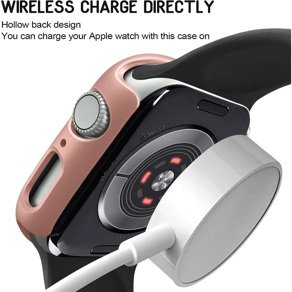 Фото Полый чехол для ПК для Apple Watch 10 серии 42 мм 46 мм, матовый жесткий чехол-бампер для ПК для iWatch, рамка Apple Watch Series 10, аксессуары №4