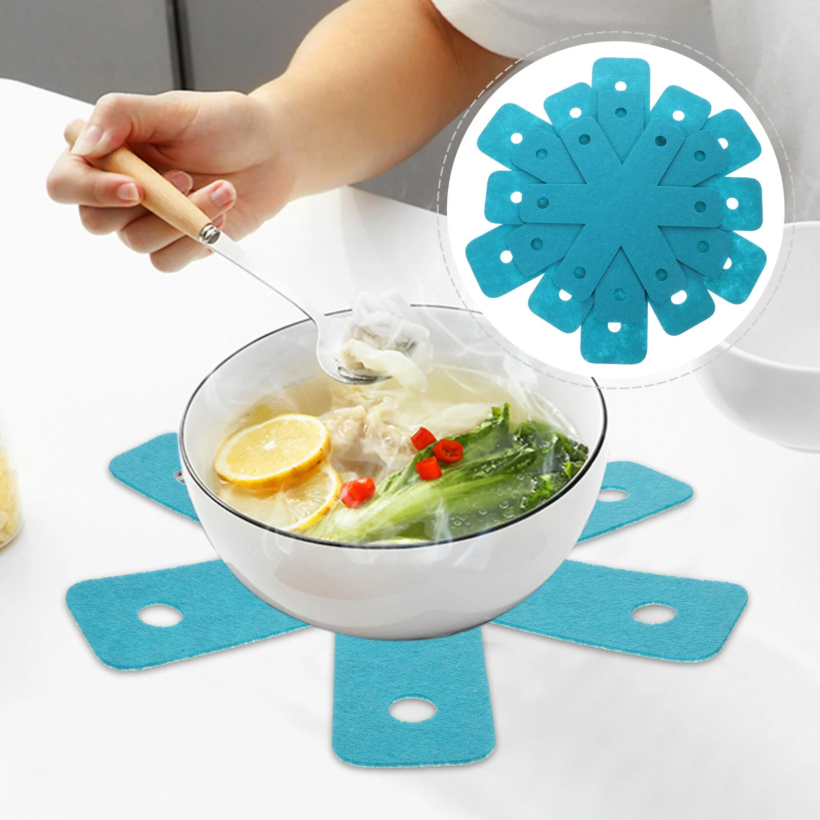 

12 шт., антипригарные фетровые подушки для посуды