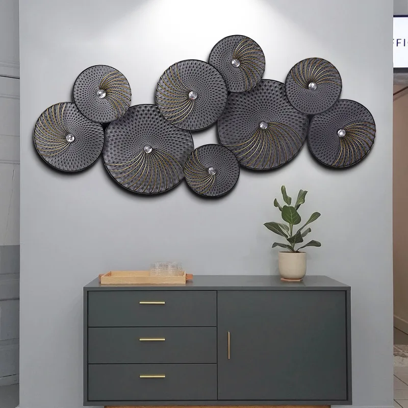 

Wrought Iron Wall Hanging Creative Metal Living Room Sofa Wall Decoration Foreign Trade Supply European Wrought Iron Pendant