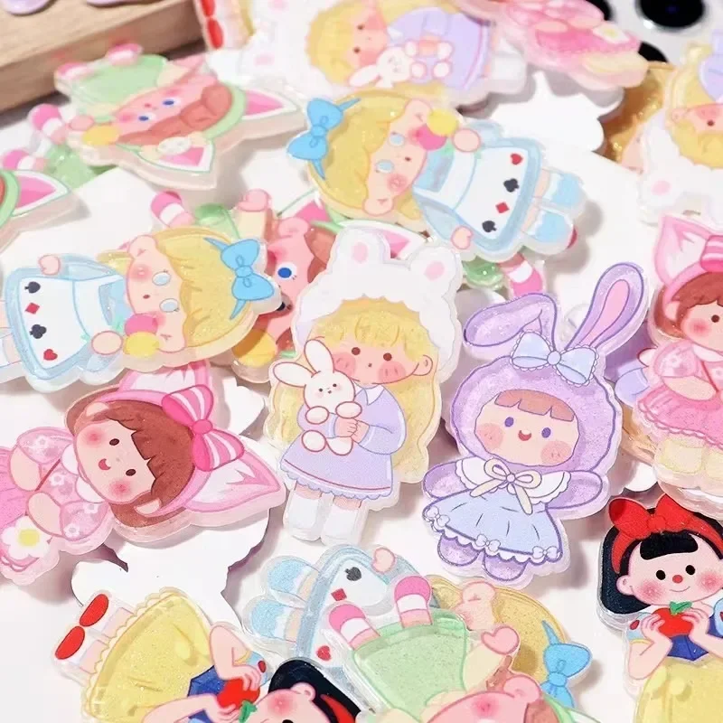 Детали MINISO для аниме 4 см пряжка ключей акриловые аксессуары HelloKitty лист сделай