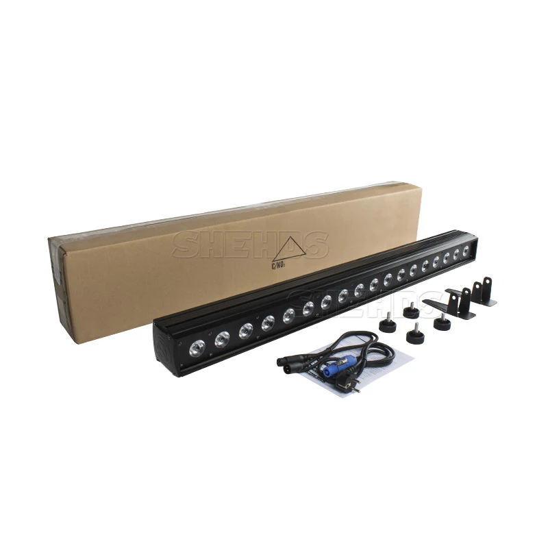 

SHEHDS светодиодный настенный светильник 18x18 Вт RGBWA + УФ-светильник DMX Line Bar DMX512 сценический светильник для Dj Wedding сценический эффект освещения гоночная лампа