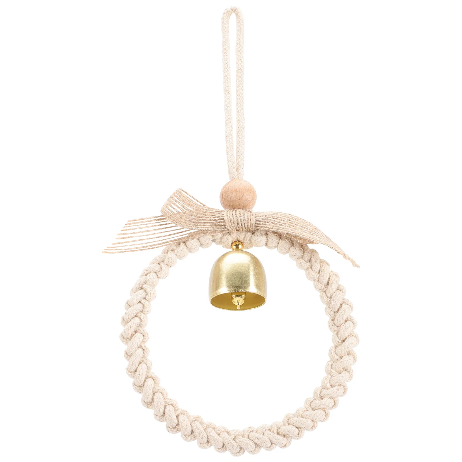 

Bell Hanging Pendant Gym Baby Toy Wall Chime Door Ornament Toys Play Decoration Macrame Ornaments Wooden Catcher Activity Set