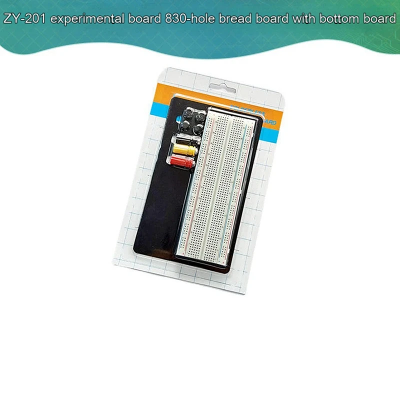 Макетная плата с 830 отверстиями и деталями нижней пластины