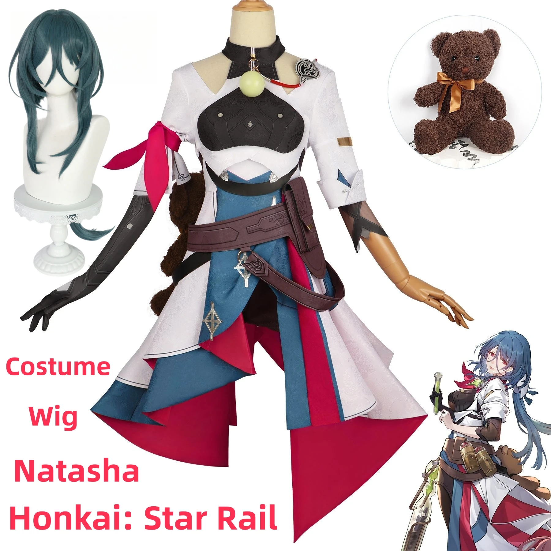

Game Honkai Star Rail Natasha Cosplay Costumes Halloween For Woman Clothes