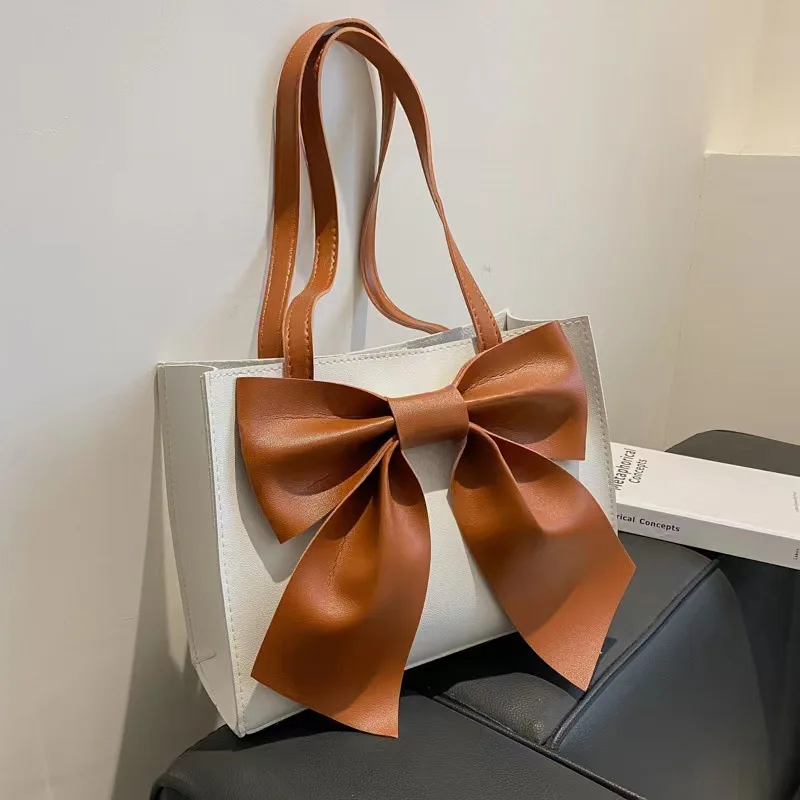 Large-capacity Bow Big Bag Women's Bag New Fashion Trend Shoulder Bag Foreign Temperament Tote Bag