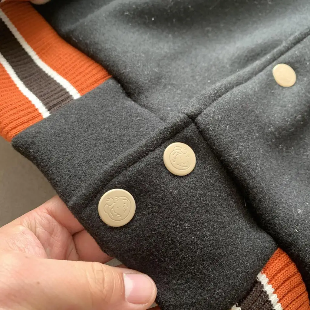 2021 New BBC KENIJIMA Black Astronaut Retro Sports Wool Cotton Jacket Jacket Baseball Uniform