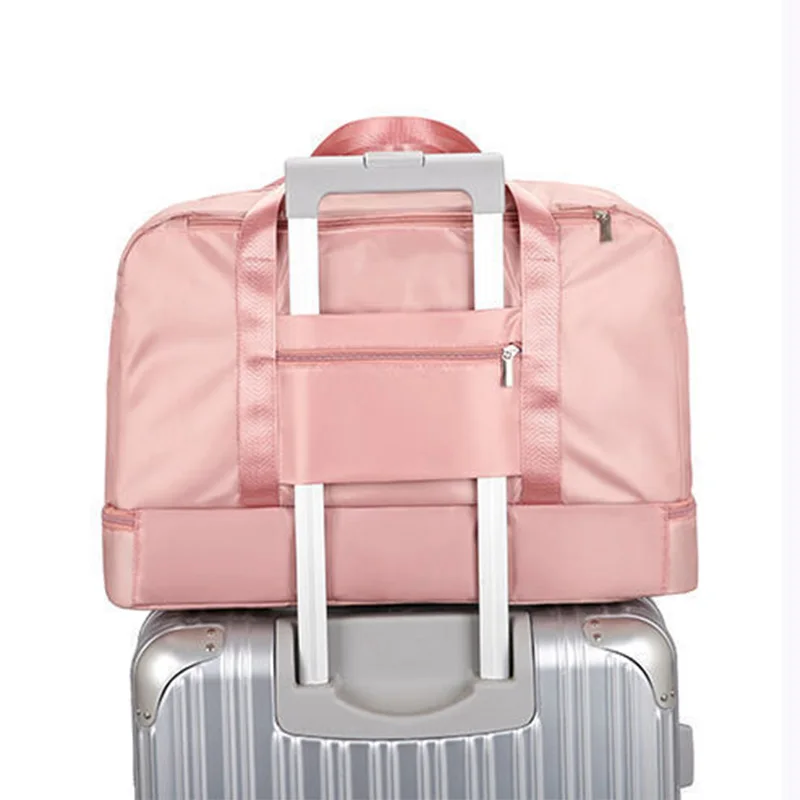 Outdoor Travel Gym Bag Waterproof Sports Fitness Women's Handbag Yoga Training Swimming Dry Wet Separation Shoulder Bags XA871D