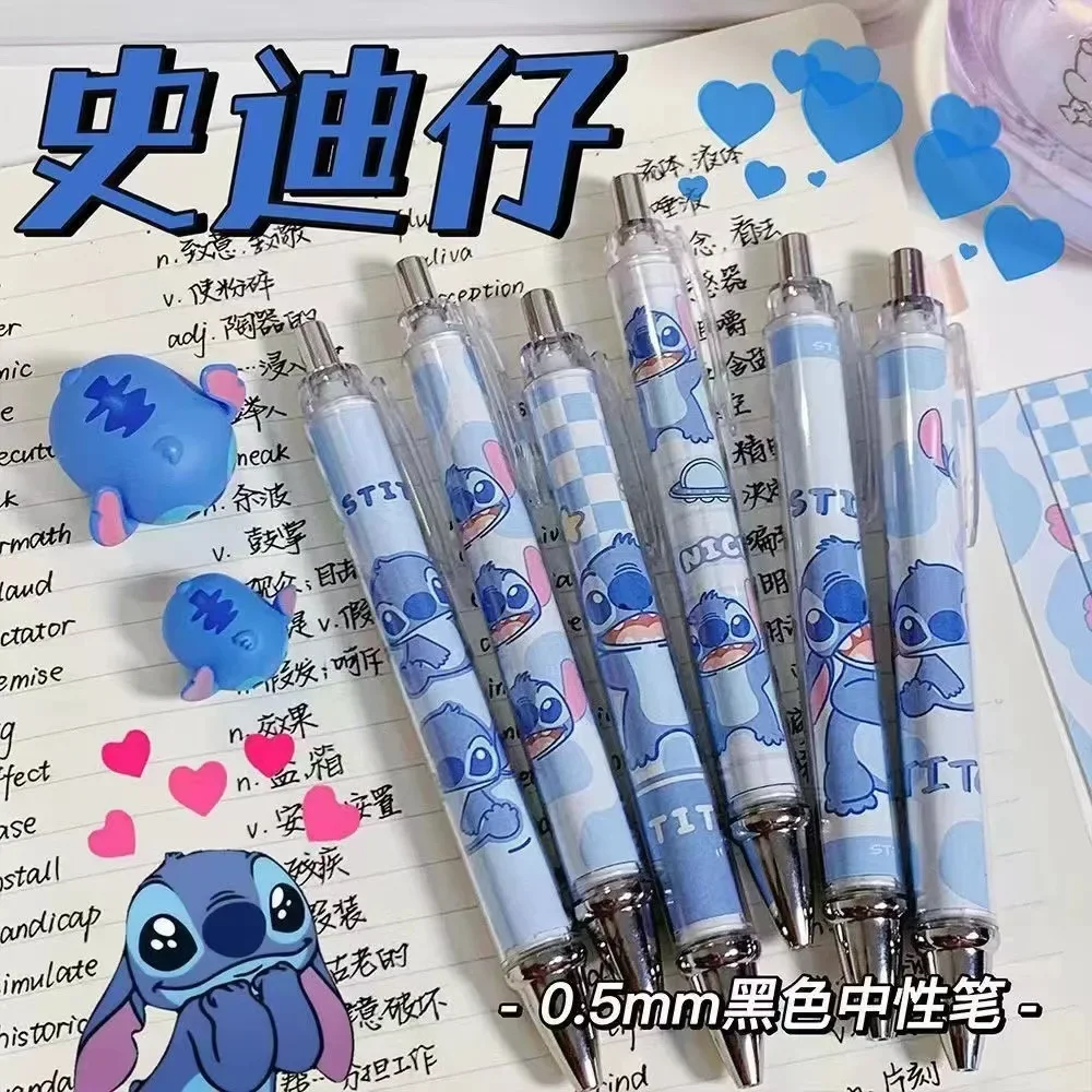 

Disney Coaika Tostitch Gel Pen 0.5mm Black Ink Signature Pen Office School Writing Supplies Children's Learning Stationery Gifts