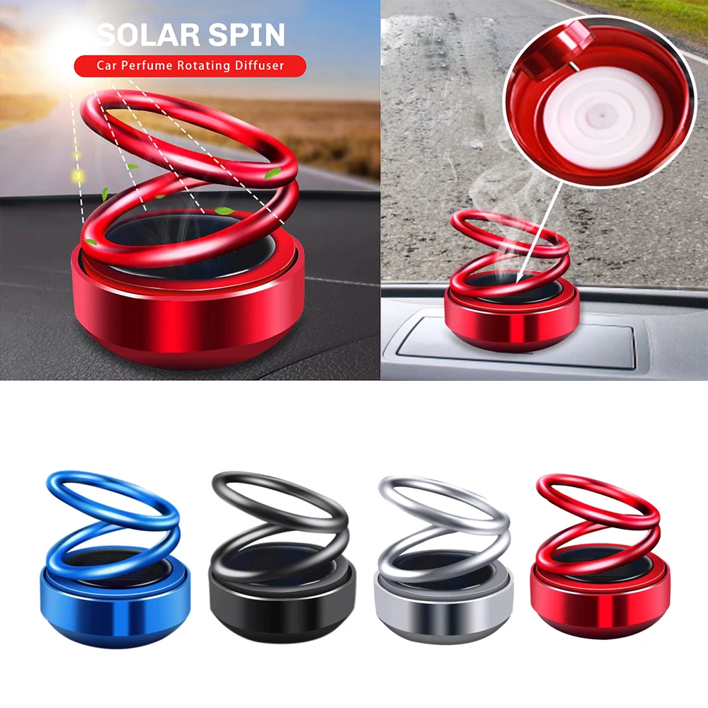 

Car Solar Aromatherapy 360 Degree Rotation Car Air Freshener Perfume Fragrance Auto Air Freshener Flavoring Car Interior Parfums