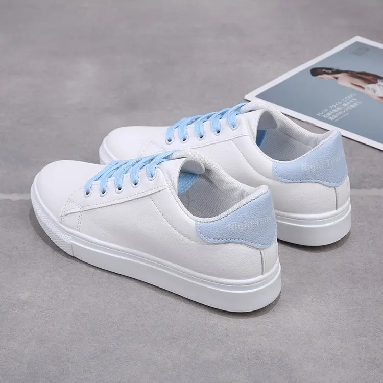 

Women Casual Shoes New Spring Woman Shoes Fashion White Sneakers Breathable Lace-Up Women Sneakers Platform Flats Shoes