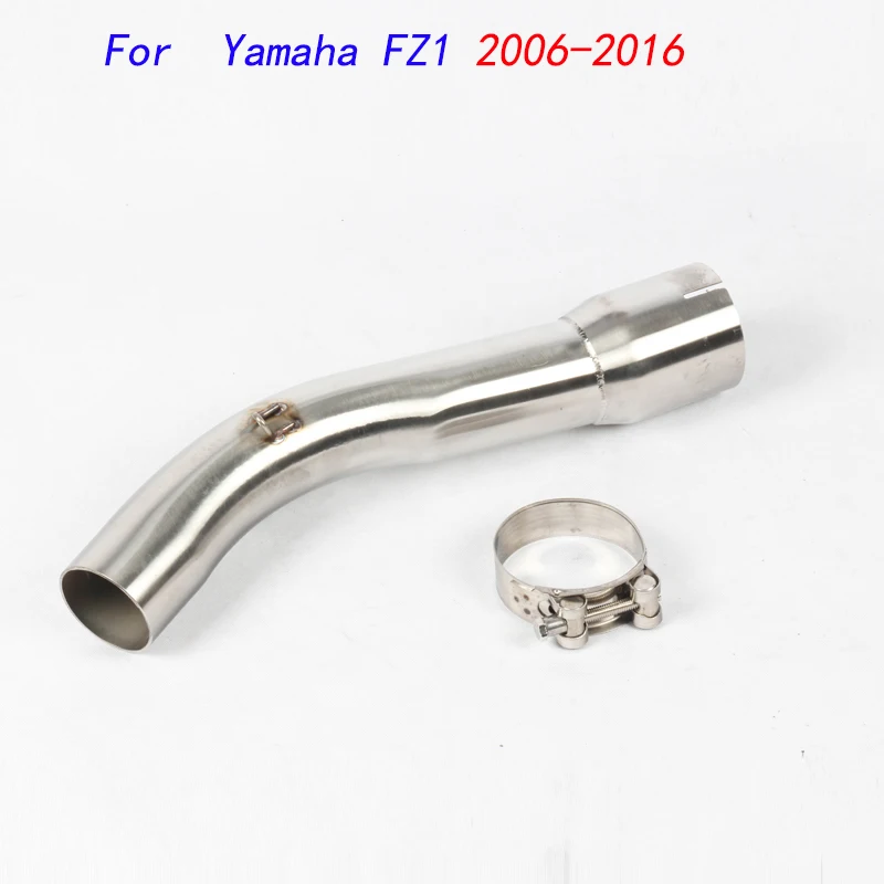 Escape  Motorcycle Mid Connect Tube Middle Link Pipe Stainless Steel Exhaust System  For Yamaha FZ1 2006-2016