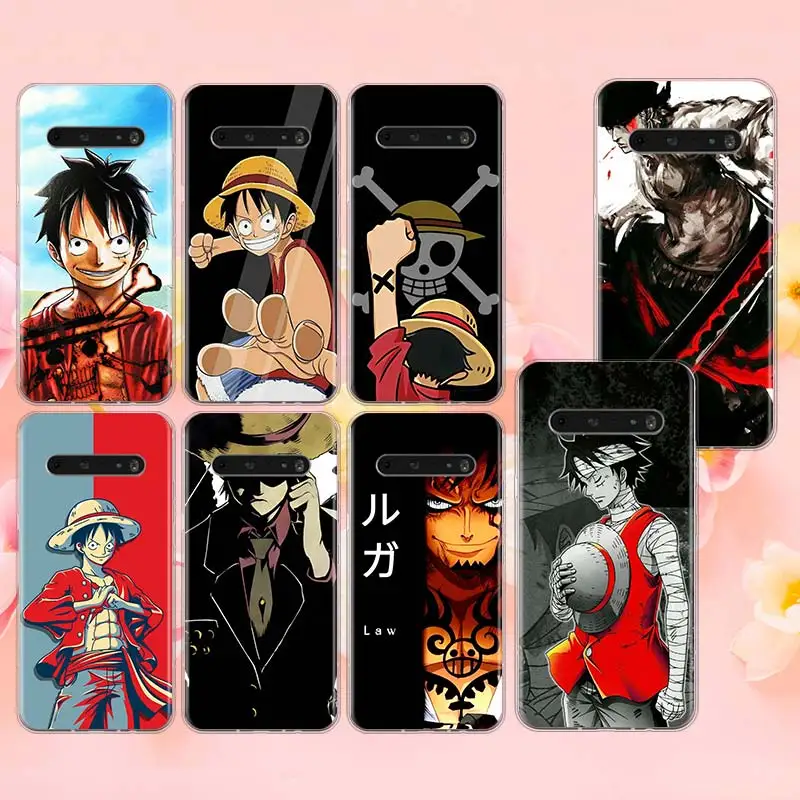 

Luffy Zoro One Piece For LG K92 K22 K71 K61 K51S K41S K50S Q60 V60 V50S V50 V40 V30 G8 X G8S ThinQ Transparent Phone Case