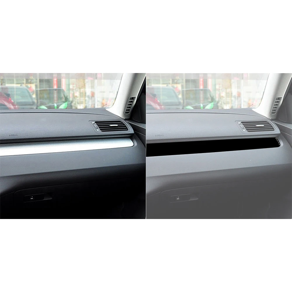 Фото Для Volkswagen Passat B6 2006-2011 Piano Black Co-pilot панель приборной панели отделка крышка салона автомобиля аксессуары наклейка №2
