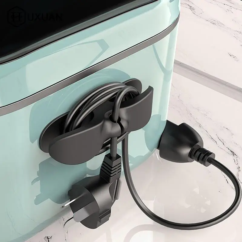 3pc Cord Wrapper Organizer Clips Holder Wire Hider Cable Winder Management Wrap Kitchen Appliance Stand Blender Mixers Air Fryer