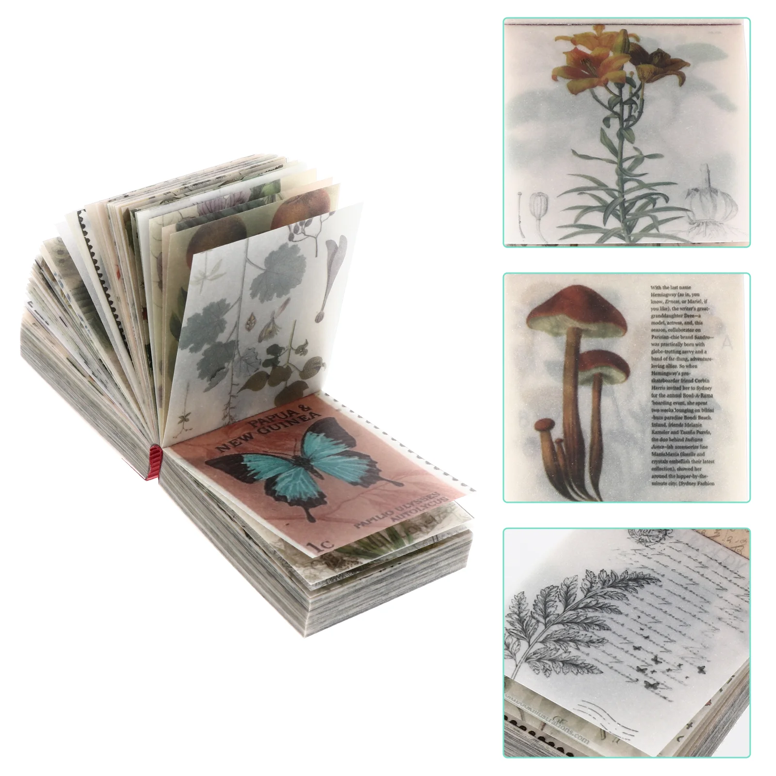 

Material Book Rustic Decor Journal Stationery Craft Papers DIY Scrapbook Travel