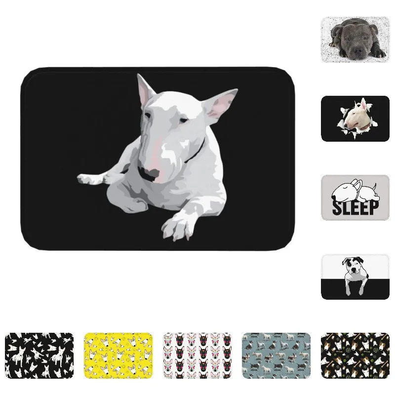 

Придверный коврик English Bull Terrier, нескользящий кухонный коврик для ванной, для балкона, напольная дверь, коврик для прихожей, подставка для дет...