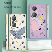 disney cute dumbo case for huawei p50 p40 p30 p20 pro lite e y9s y9a y9 y6 y70 nova 5t liquid left rope phone cover