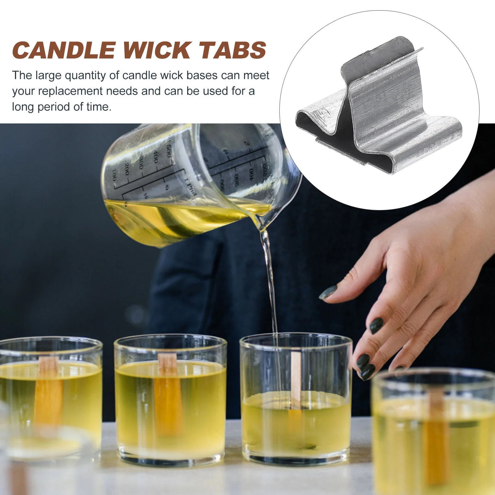 Деревянный держатель для фитиля держатели вкладок металлическая основа