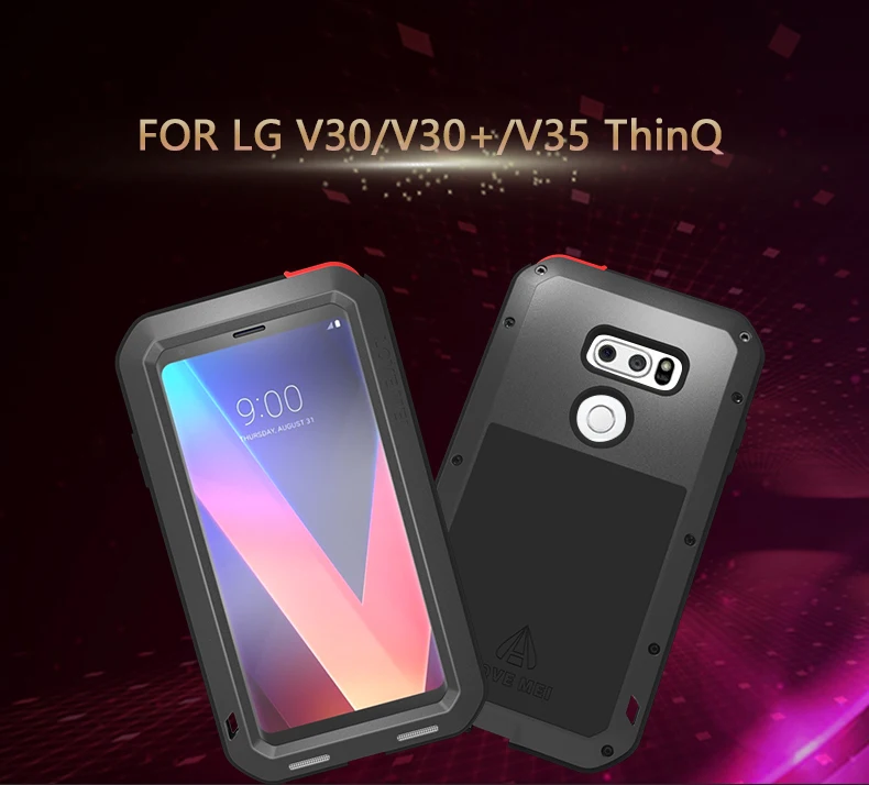 

New Powerful Case For LG V30/V30+/V30 Plus/V30 ThinQ Heavy Duty Shockproof Metal Armor Protection Phone Cases