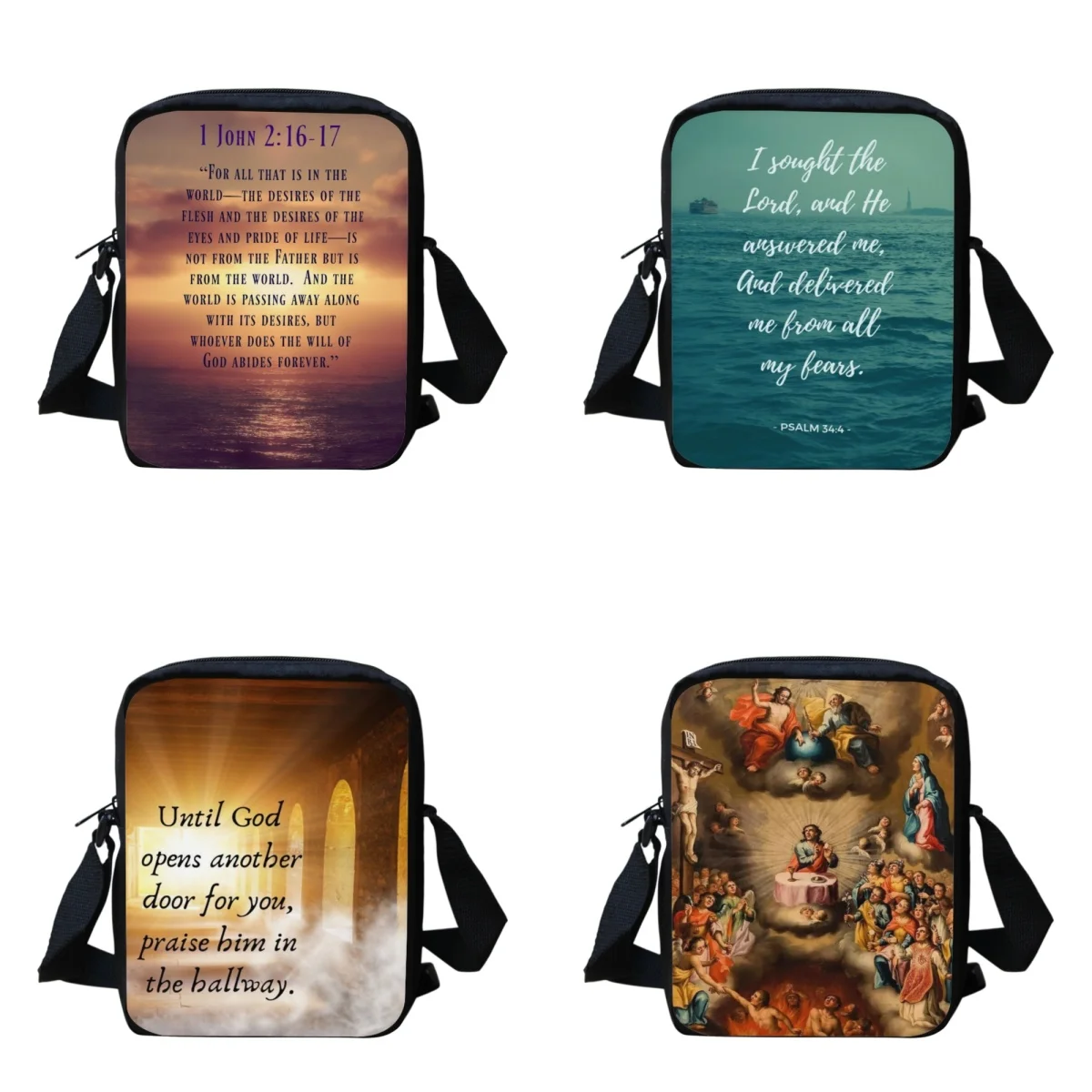 

Женская сумка через плечо BELIDOME с изображением поэзии и Библии, регулируемая сумка-мессенджер через плечо для девушек, портативная Женская мини-сумка через плечо