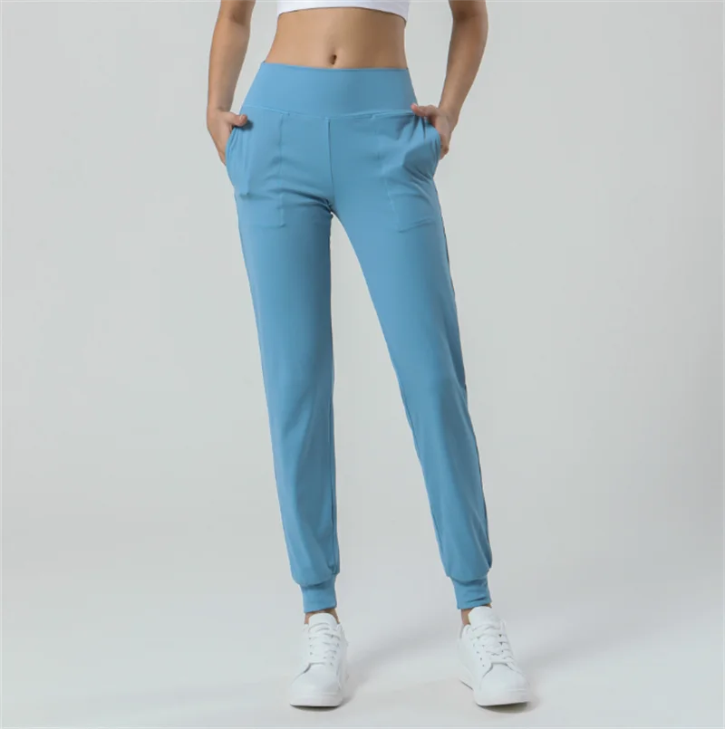 

LULU YOU WANT осень-зима Nake ощущение карманов штаны для йоги уличные повседневные впитывающие пот эластичные фитнес до щиколотки брюки