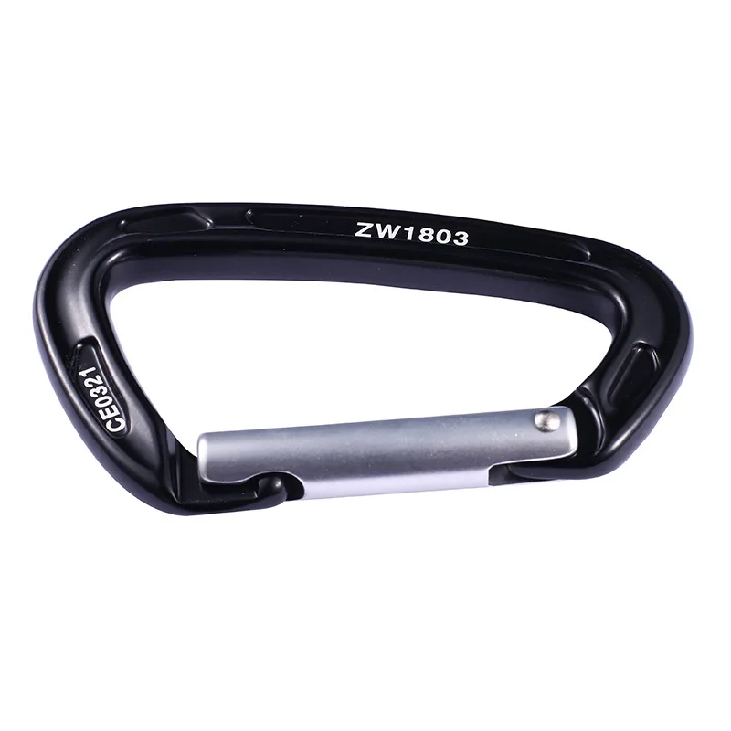 

D Type Fast Hanging 24Kn Outdoor Climbing Straight Door Quick Hanging Buckle Aluminum Alloy Tension Main Lock Mountaineering Saf